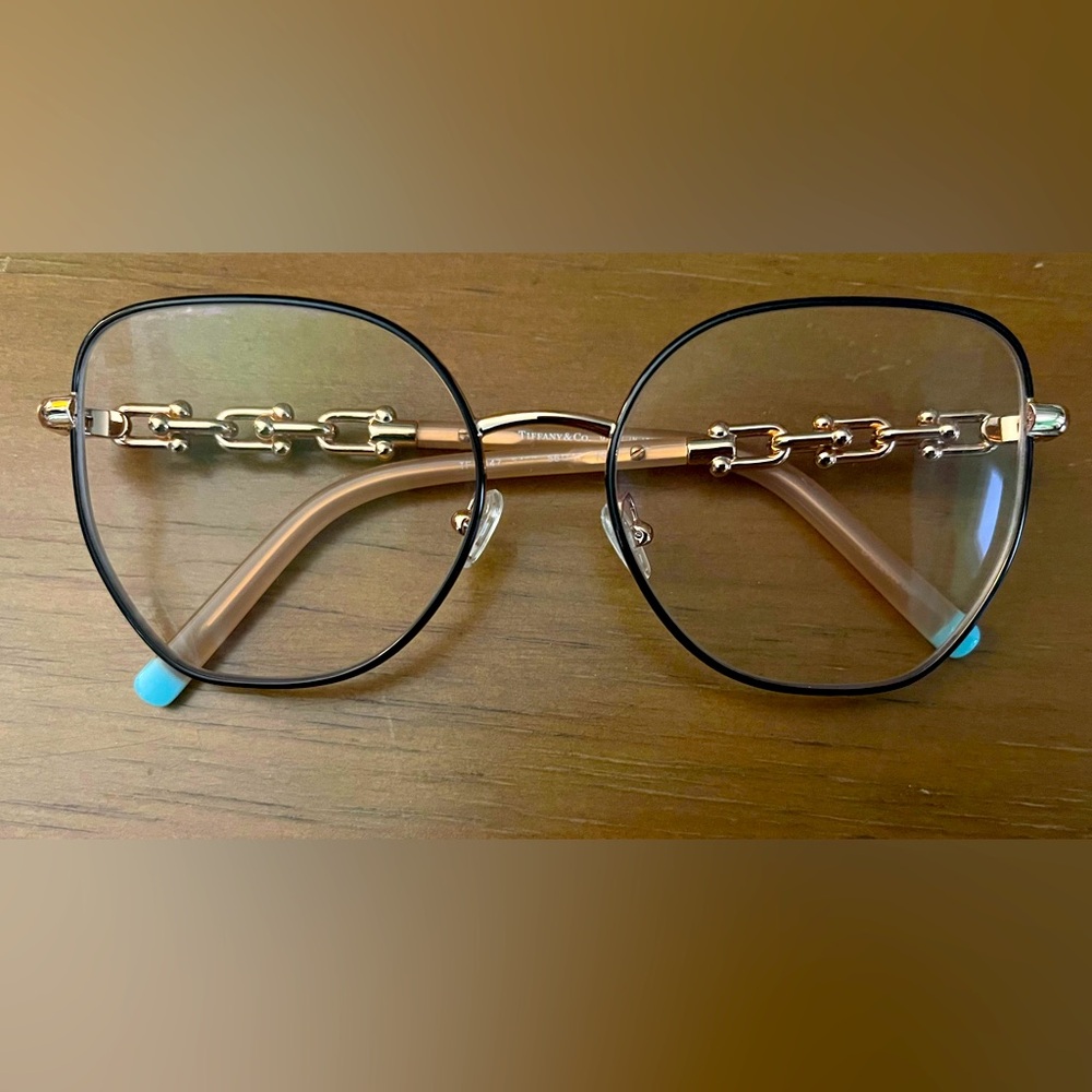 Tiffany & Co. Rose Gold Chain Detail Glasses - Picture 3 of 8